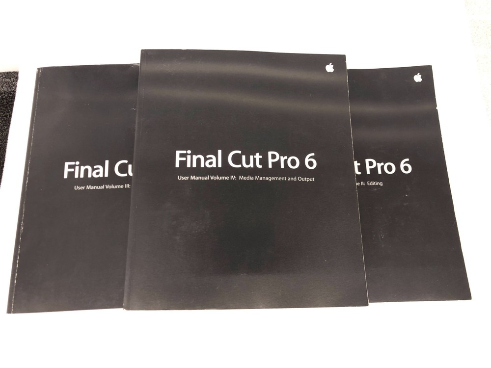 Final Cut Studio 2.0.1 Software and Pro 6 Manuals full set retail international