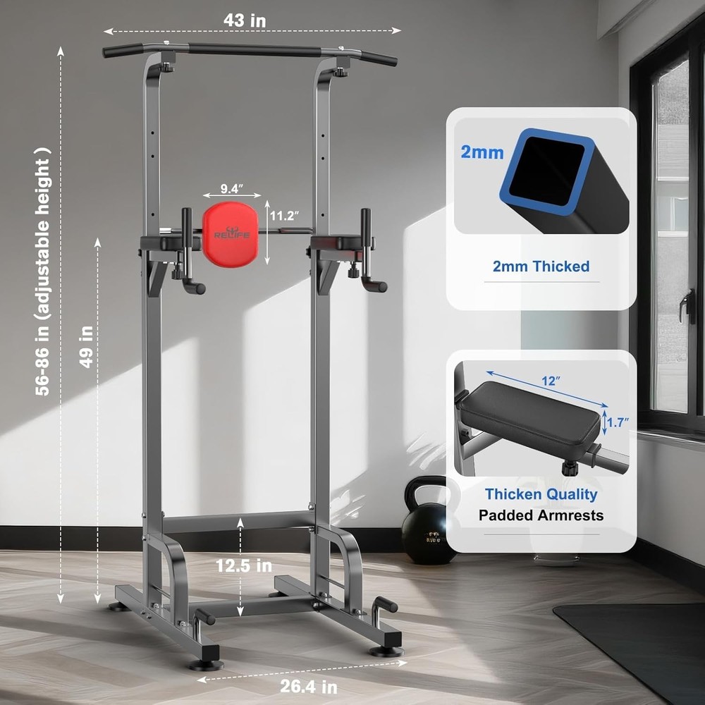Multifunctional Power Tower Workout Station