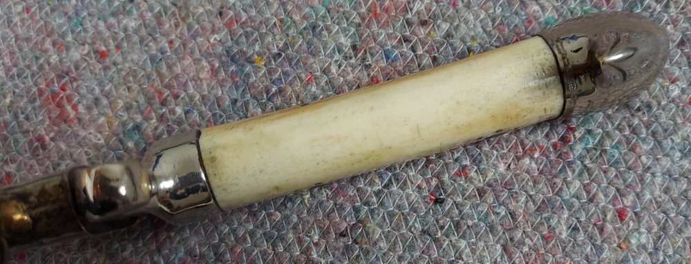 Vintage Indian Dagger Bone Grip Bird Head Pommel