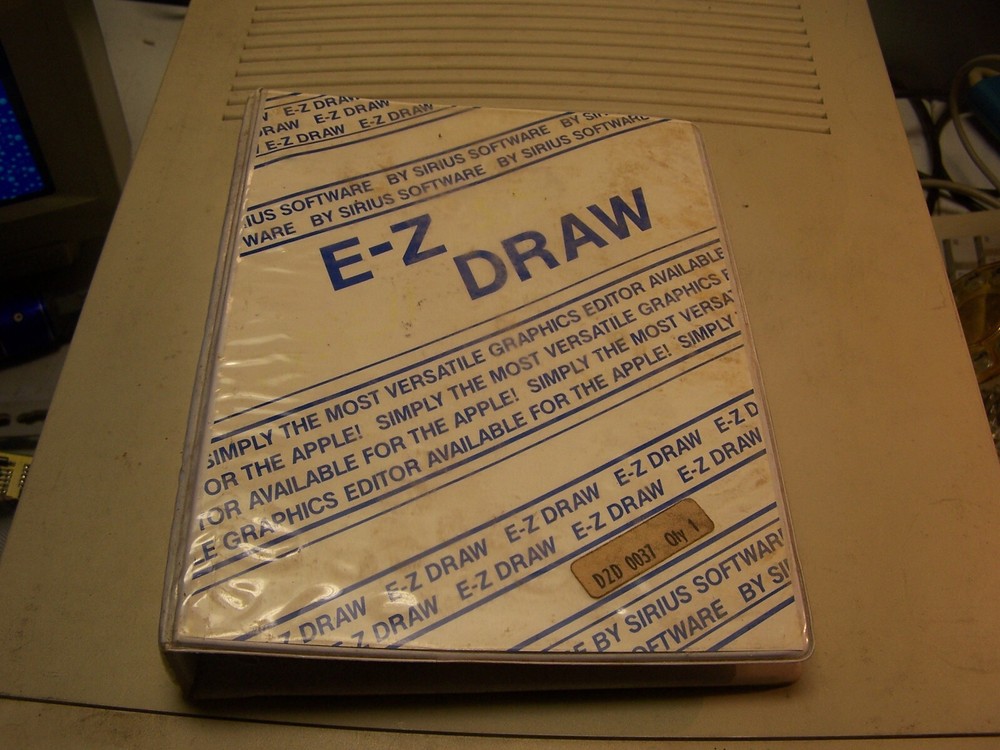 Sirius Software EZ Draw Software on 5.25" Disk for Apple II