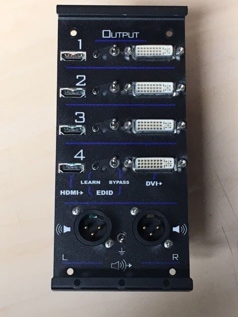 Green Hippo video server v4 Boreal DVI, switchable backplate