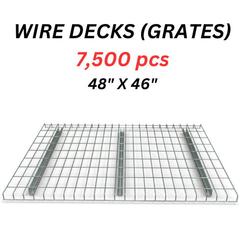 Wire Mesh Deck Grates (Grating)- 7,500 pcs - Warehouse Racking