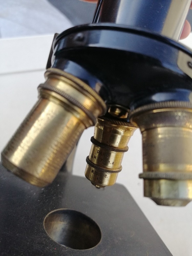 2 ANTIQUE BRASS WATSON MICROSCOPES KIMA AND SERVICES