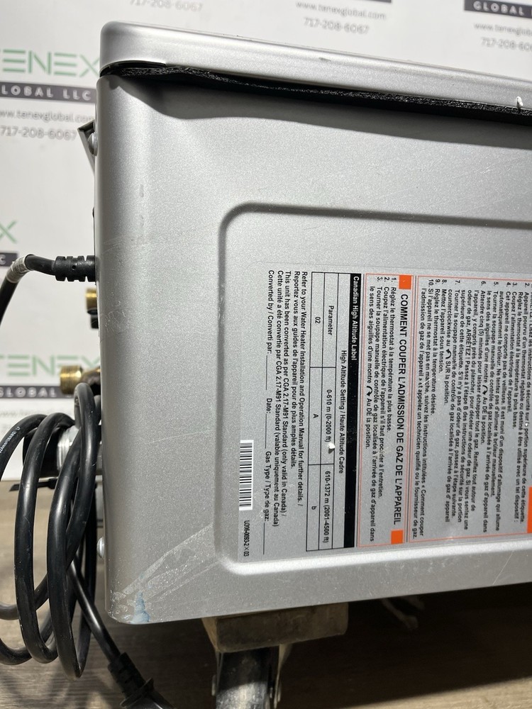 Rinnai RX199iN Tankless Water Heater 199k BTU Nat. Gas/Propane Gas (B-6 #1592)