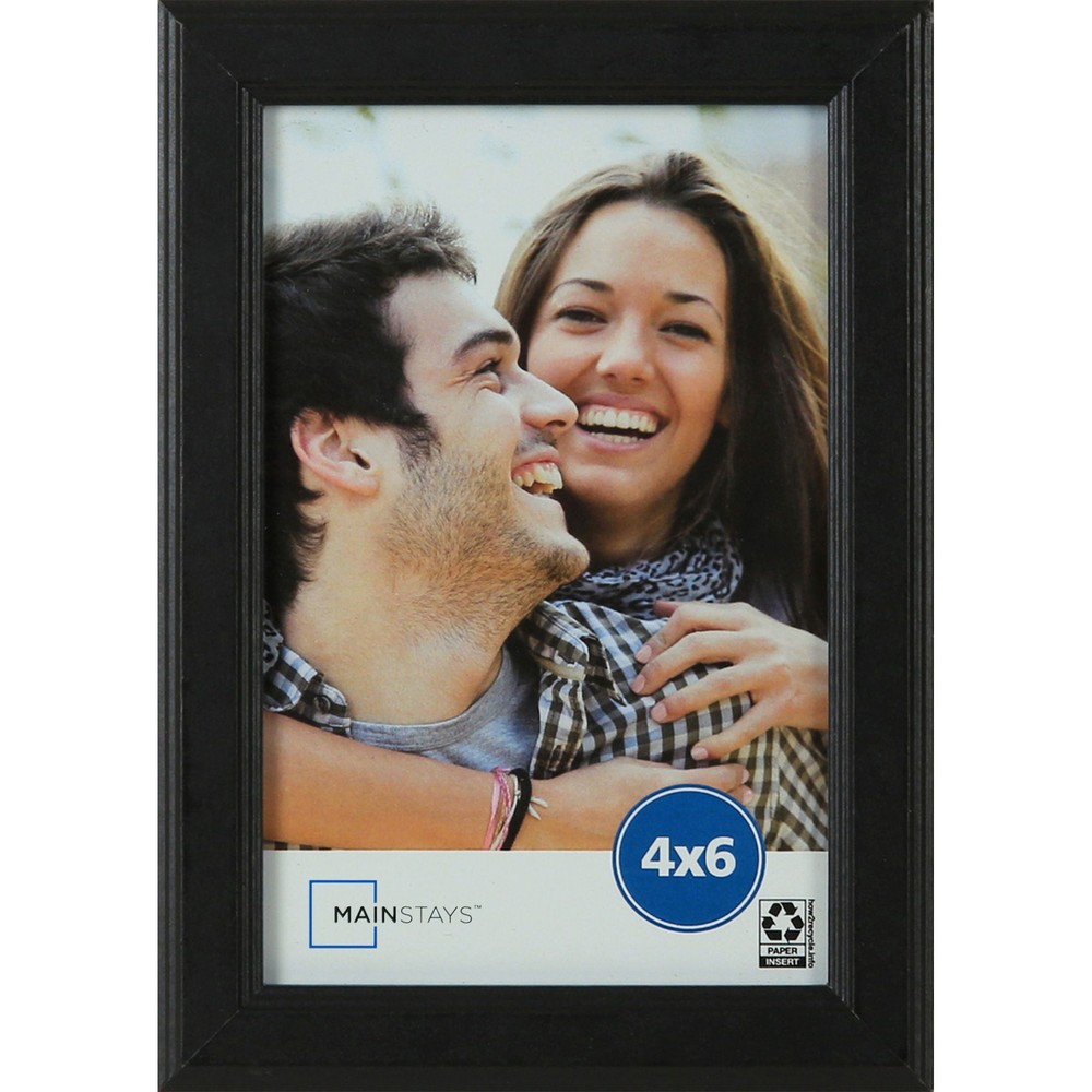 4x6 Step Black Basic Tabletop Picture Frame