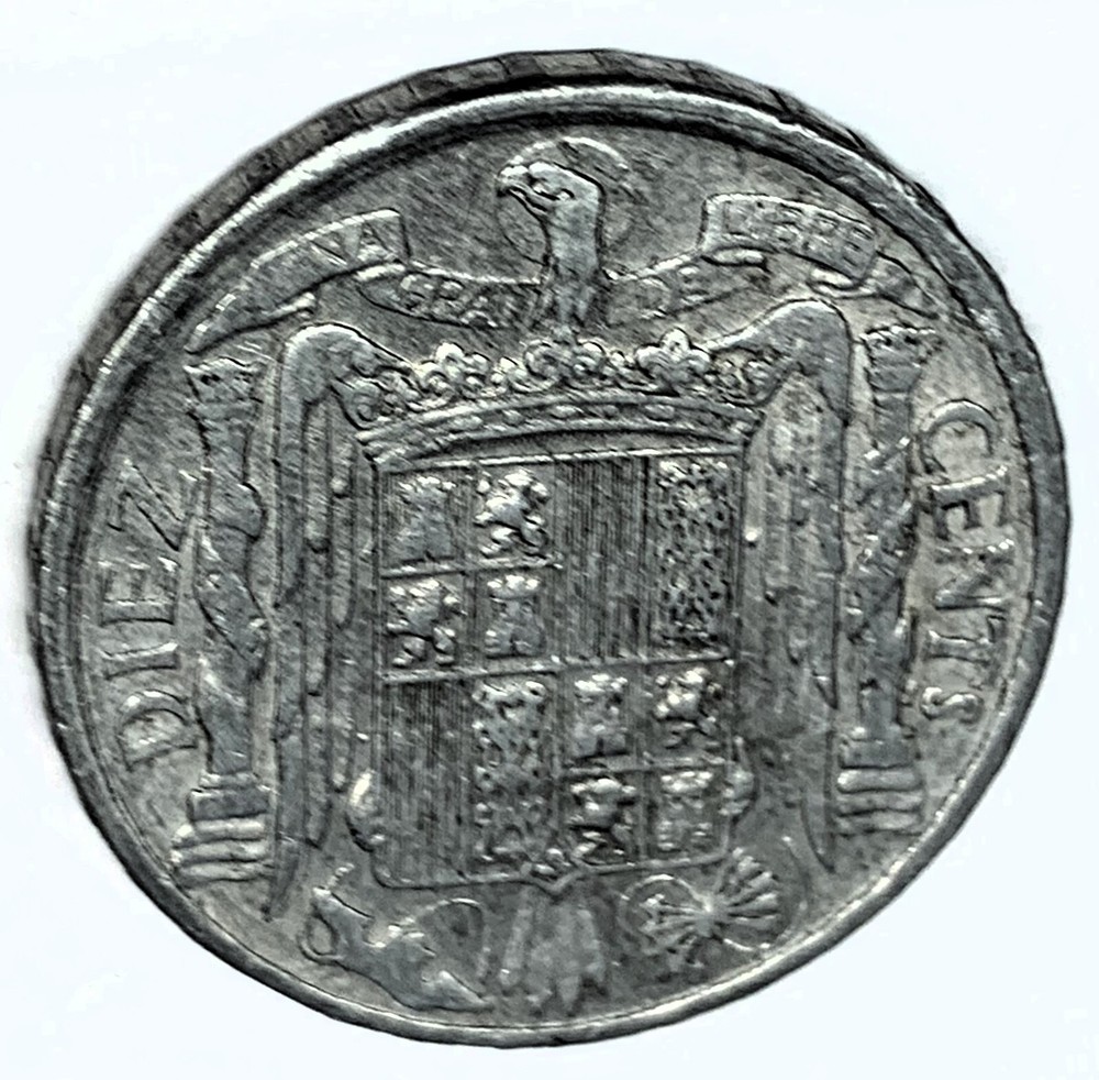 # C138 SPAIN COIN, 10 CENTIMOS 1941