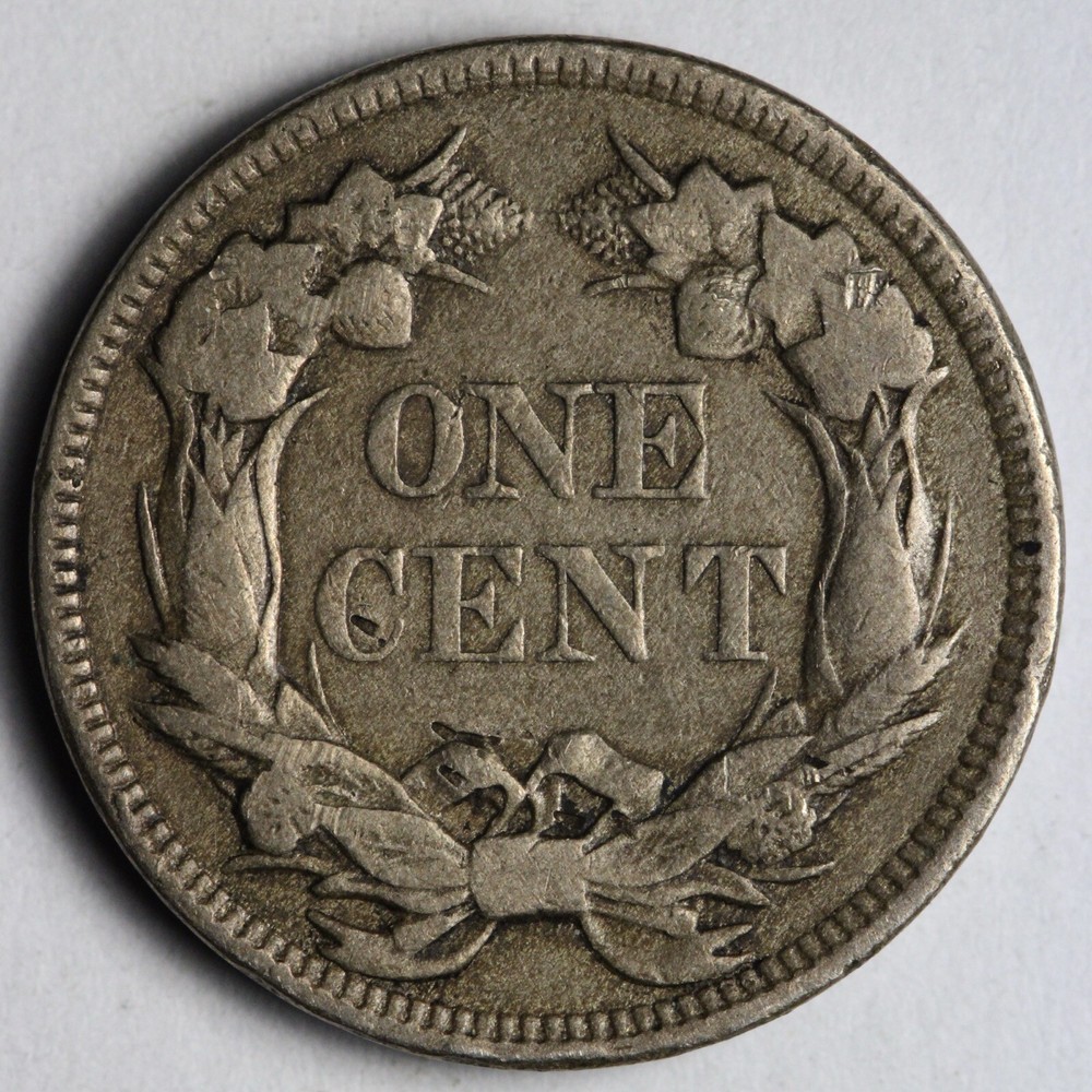 1858 L.L. Flying Eagle Cent Penny XF E108 KRLV