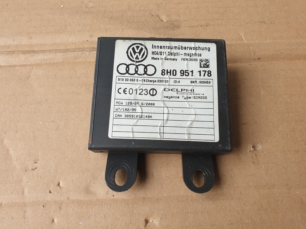 AUDI A4 B6 CONVERTIBLE 02-06 MOVEMENT DETECTOR ALARM MODULE  box E4