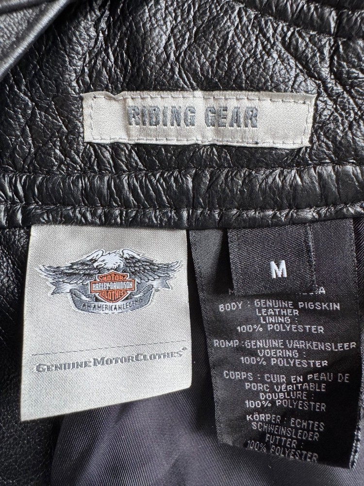 Woman’s Harley Davidson black leather chaps-REDUCED