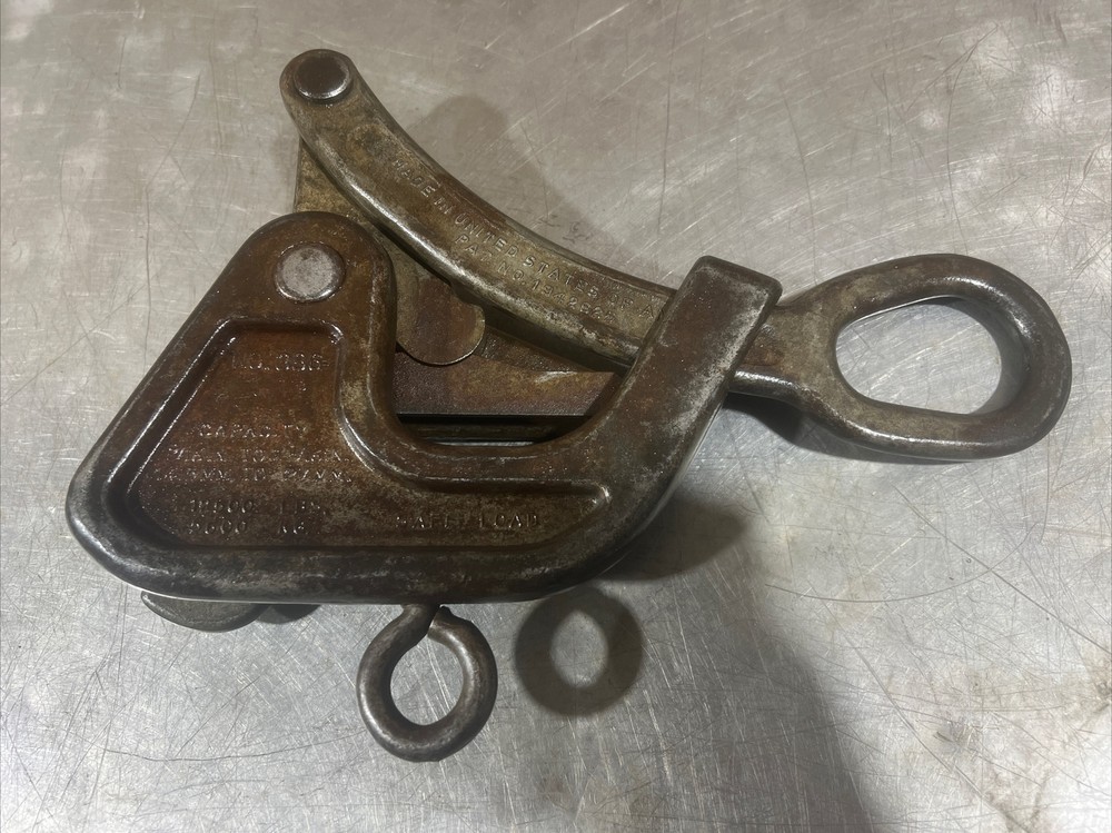 CRESCENT TOOL 386 CABLE WIRE GRIP PULLER 12,500 LBS CAP Used Surplus