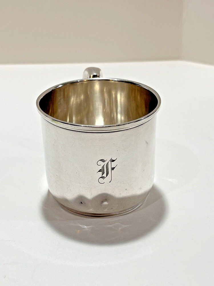 LUNT Sterling Silver Baba Cup Treasure PAT. 73Gr. Monogrammed.