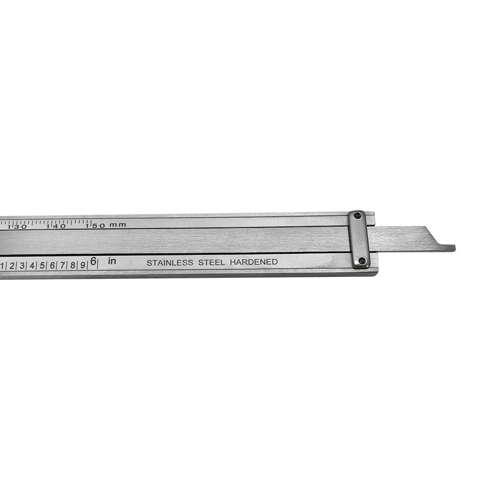 Dial Hand Tools Caliper 6'' / 150MM Dual Reading Shockproof Scale Metric SAE