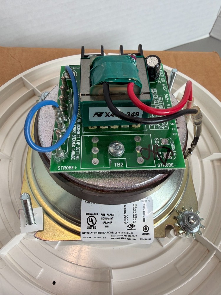 Simplex 4902-9721 Fire Alarm Speaker Ceiling White New