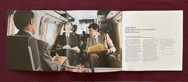 Bell 222 Twin 1977 Brochure