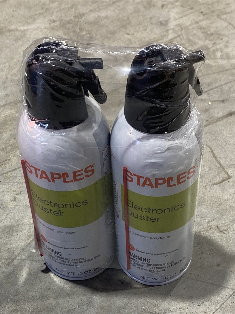 2-Pack, Staples Electronics Duster 10 Oz New