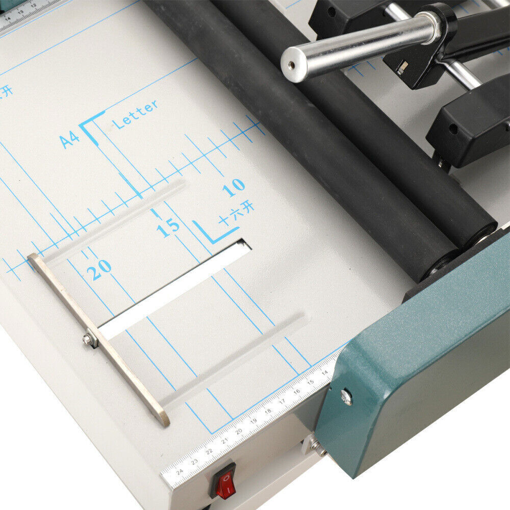 60W A3 Booklet Folding Binding Machine Paper Stapling Making Book Stapler 220V