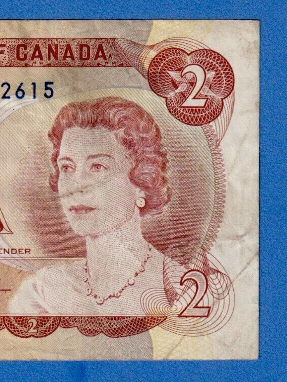 Canada $2 1974 BC-47aA / P-86a QE II CIRCULATED REPLACEMENT NOTE *BC0432615
