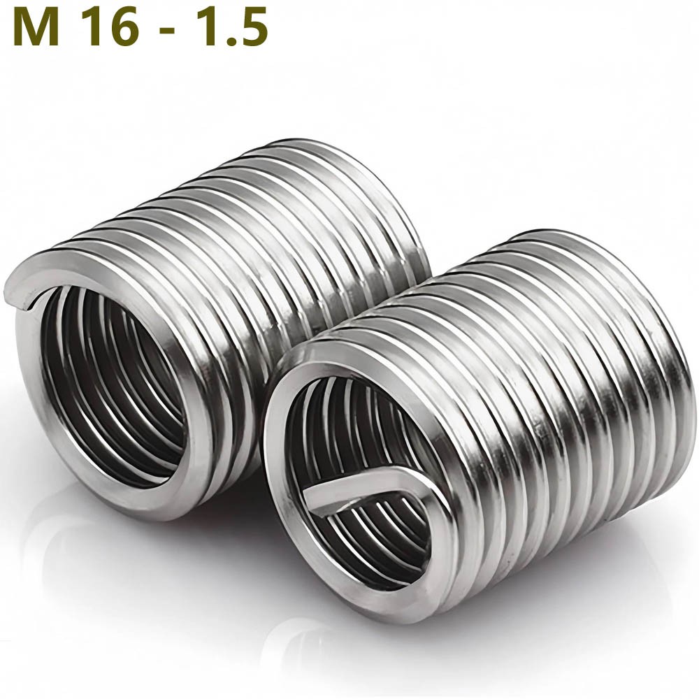 M16 -1.5 Fine Thread A2 Stainless Steel Helical Coil Insert Wire Threaded Insert