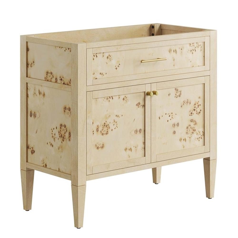 Elysian 36" Wood Bathroom Vanity in White Burl