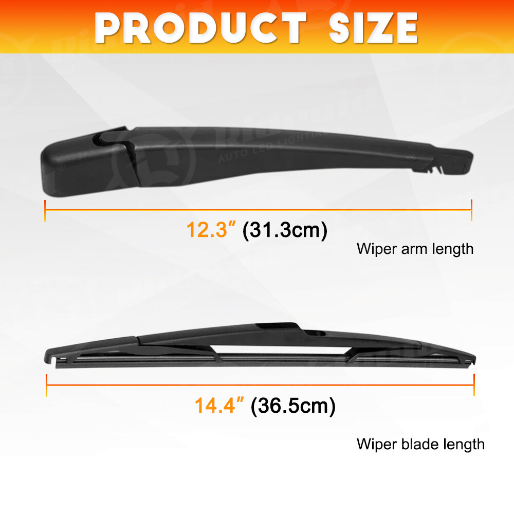Rear Wiper Arm & Blade for Ford 2007-2014 Edge Back Windshield Windscreen Wiper