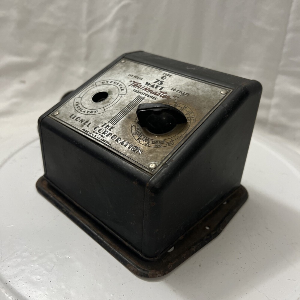 LIONEL TRAIN MASTER TRANSFORMER TYPE Q 75 WATTS UNTESTED