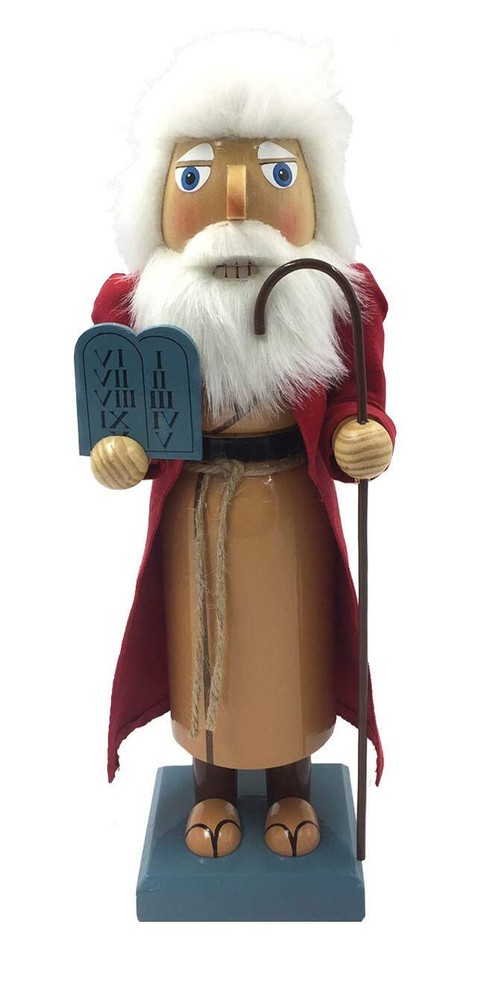 Santa's Workshop 14" Moses Nutcracker RED