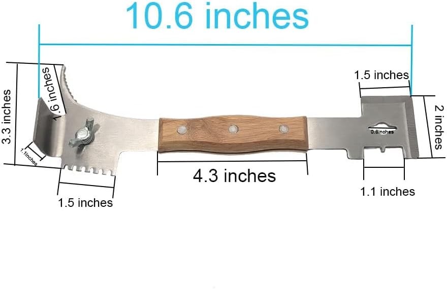 Multipurpose Steel Beekeeping Tool