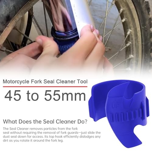 Motorcycle Fork Seal Saver Cleaner,Front Fork Seal Clean Tool, Shock Blue