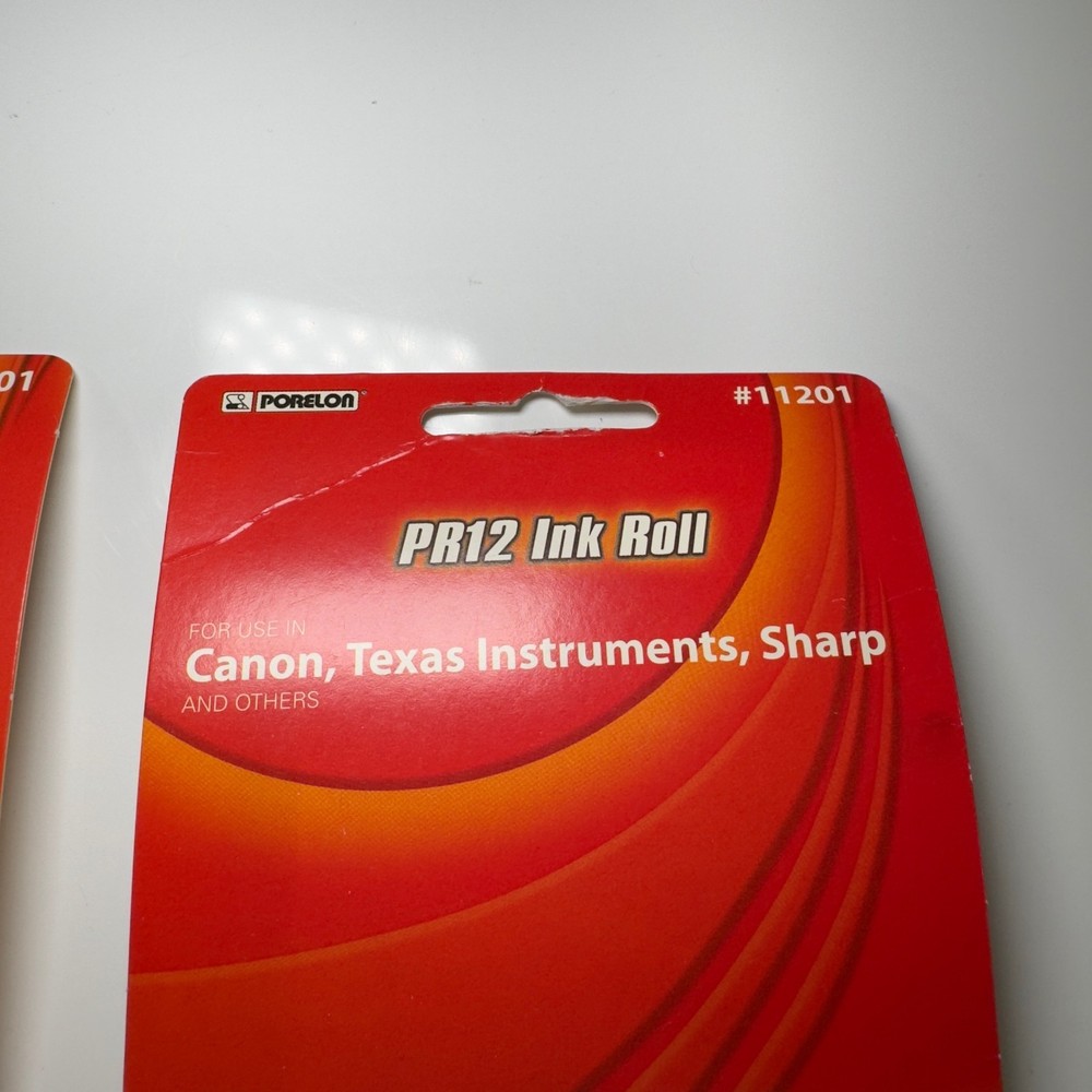 Porelon PR12 Calculator Ink Roll 2 Boxes #11201 - Texas Instruments Canon Sharp