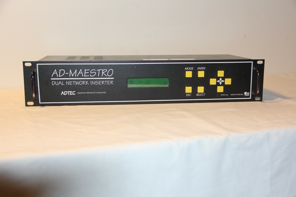 ADTEC ADM-200 AD-MAESTRO Dual Network Inserter