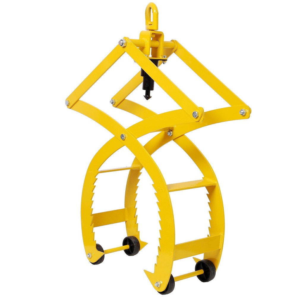 Automatic Grip and Release Log Tongs 360° Swivel, 3300 LBS Load Capacity