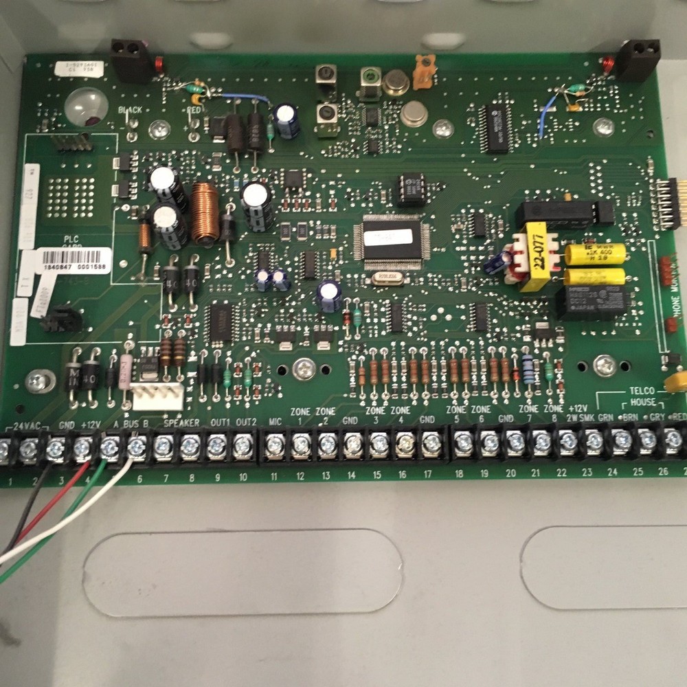 SECURITY FIRE & BURGLARY WARNING SYSTEM CONTROL UNIT WITH EDISON SECURITY KEYPAD