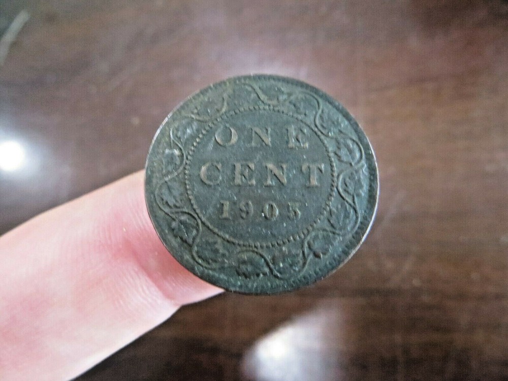 1905 Canadian 1 cent coin
