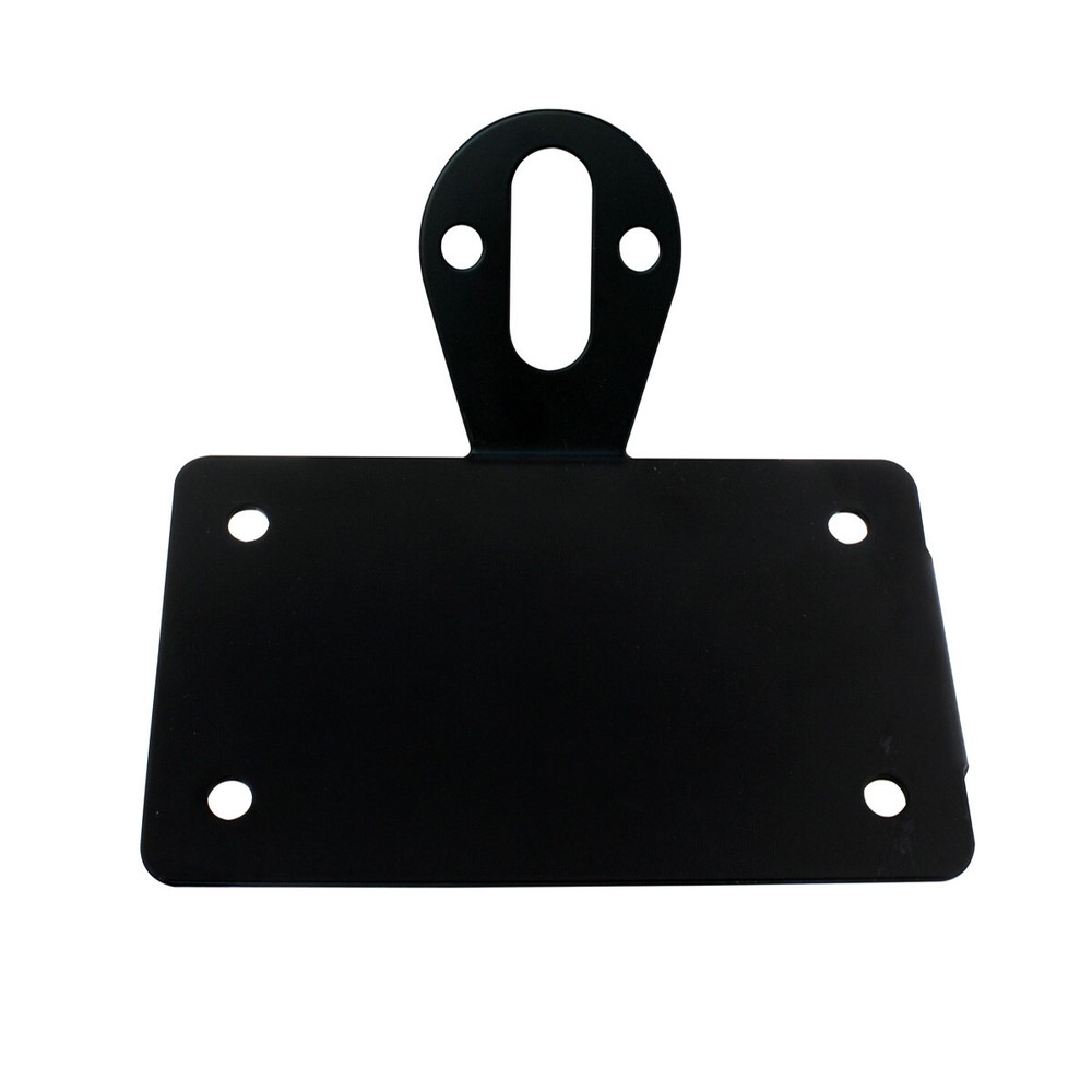 Black "Bobber" Style Horizontal Side Mount Light Bracket