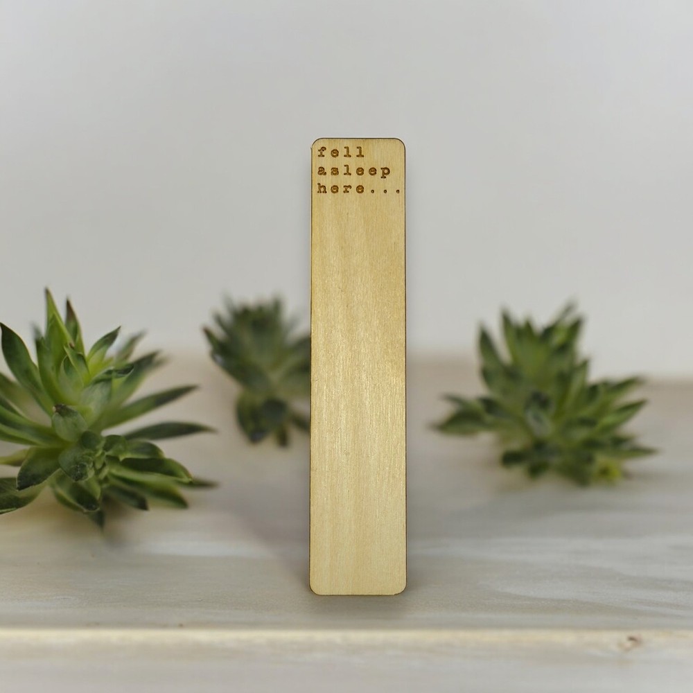 Bookmark - Personalized - Fell asleep here