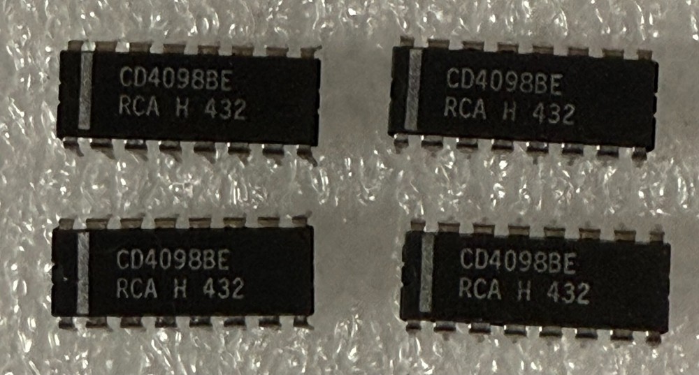4ea RCA CD4098BE Dual Monostable Multivibrator
