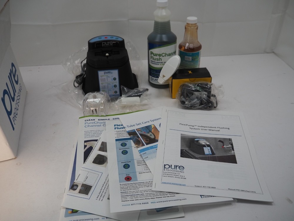 PURE PROCESSING FlexiPump Independent Flushing System Instrument Cleaning NEW
