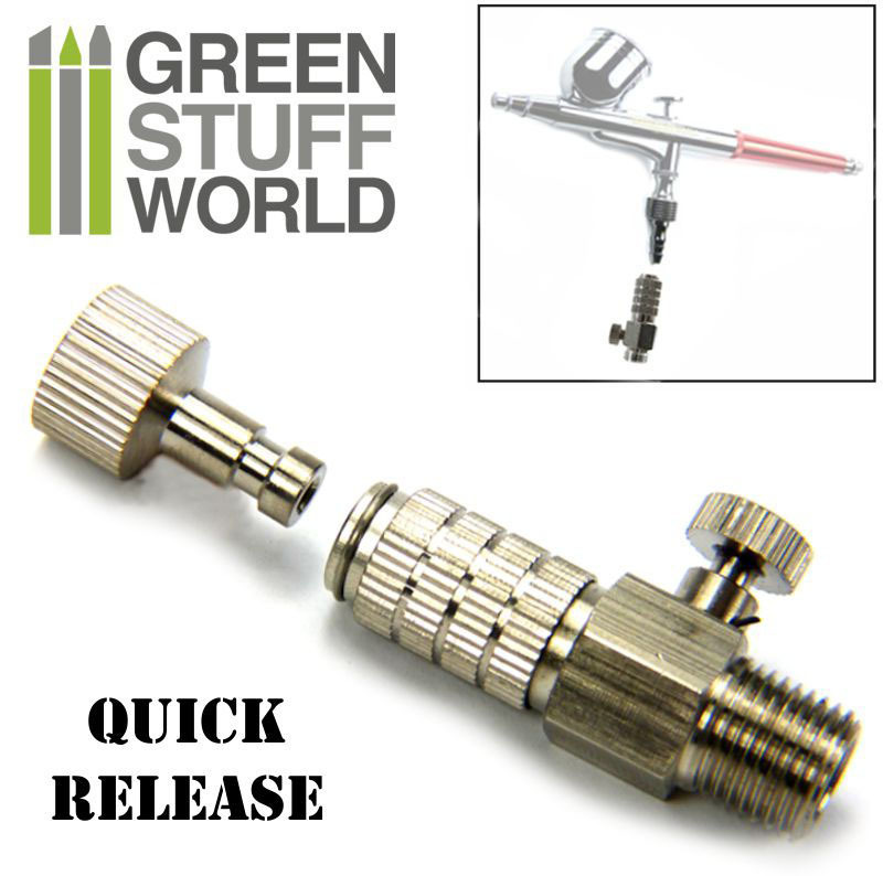 QuickRelease Adaptor with Air Flow Regulator 1/8" - Painting Tools, airbrush