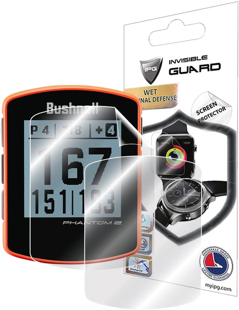 IPG Compatible with Bushnell Phantom 2 GPS Rangefinder Screen Protector (2 Units