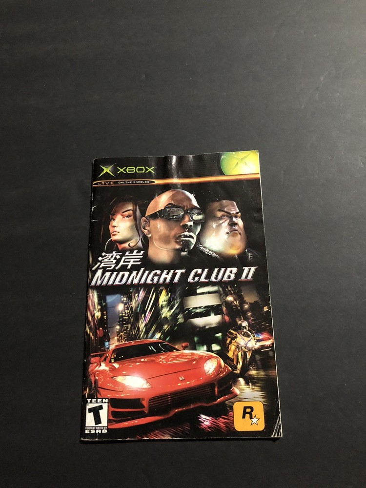 midnight club 2 xbox Manual Only