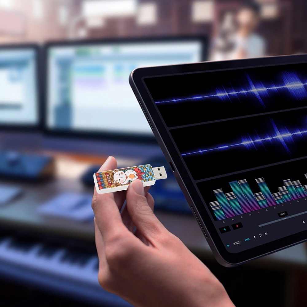 Cute Cat Pattern USB Flash Drive Portable Memory Stick For OS X9.x Use↑