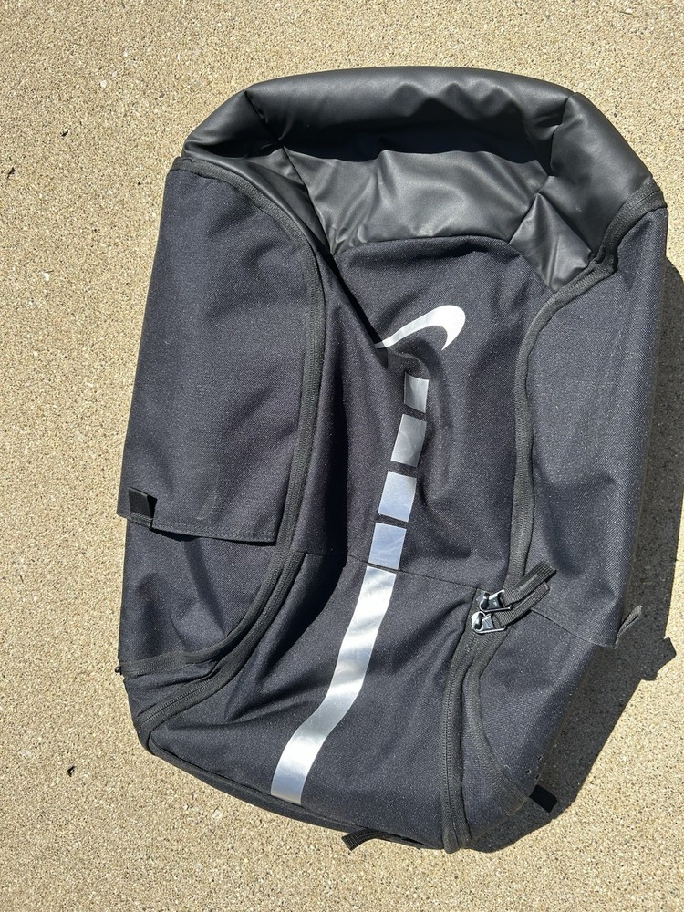 Nike Elite Baseball Backpack Black with Carry Handle & Adjustable Strap