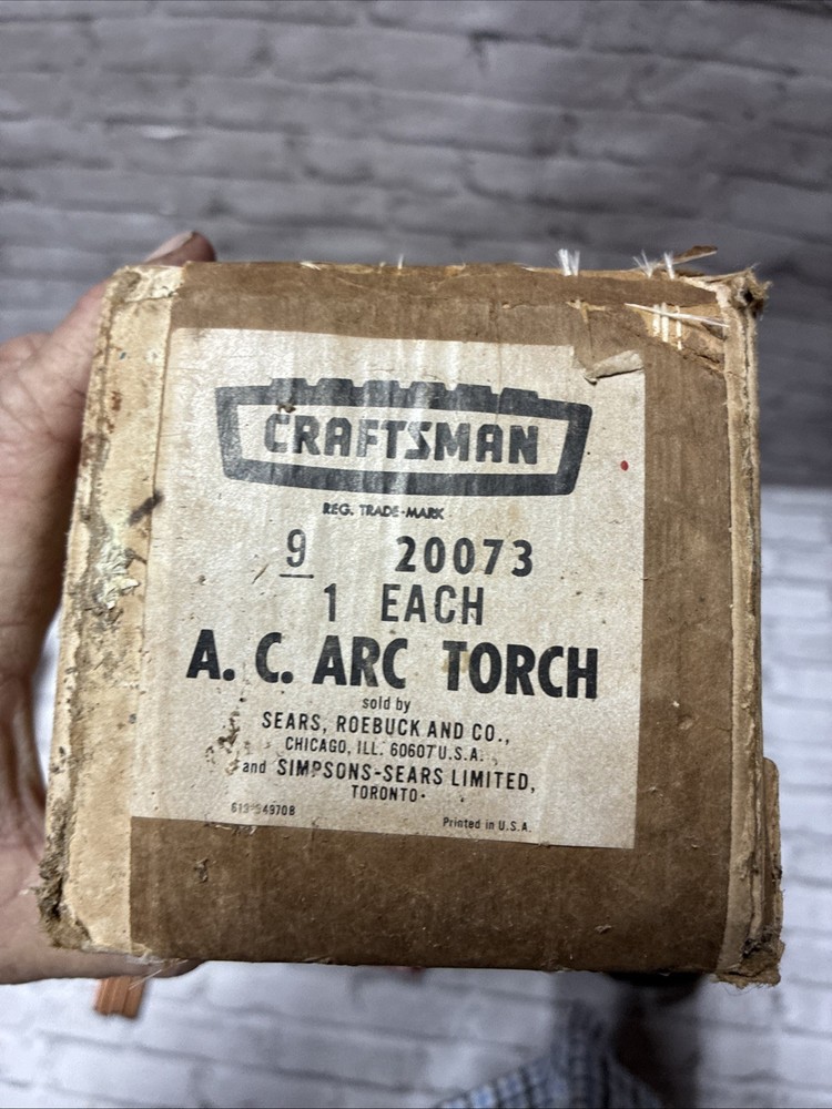 Craftsman Arc Torch 20073 In Box + More