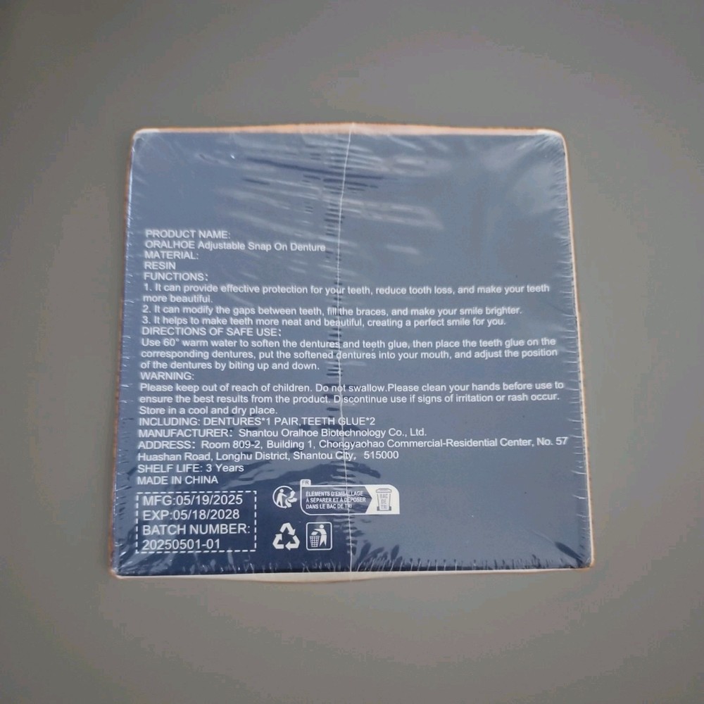 Snap On Denture Adjustable 1 Pair