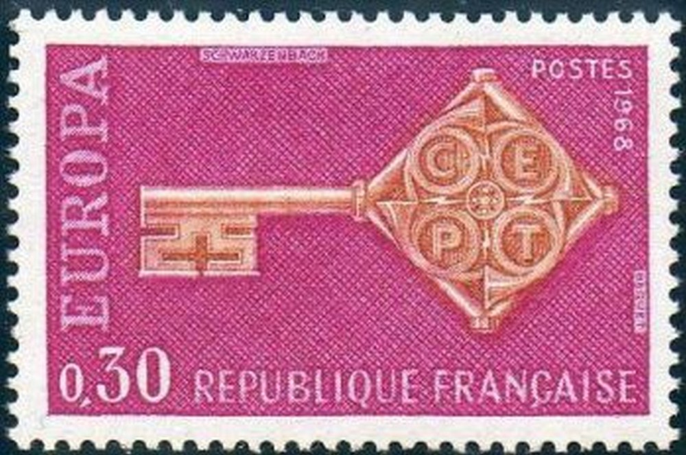 France Yvert Num 1556 ** Europa 1968