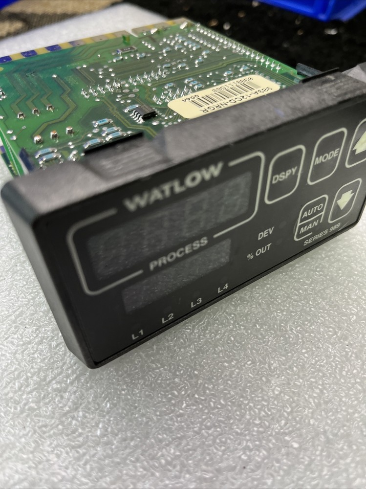 WATLOW 989A-12CD-NRGR Temperature Controller, USED