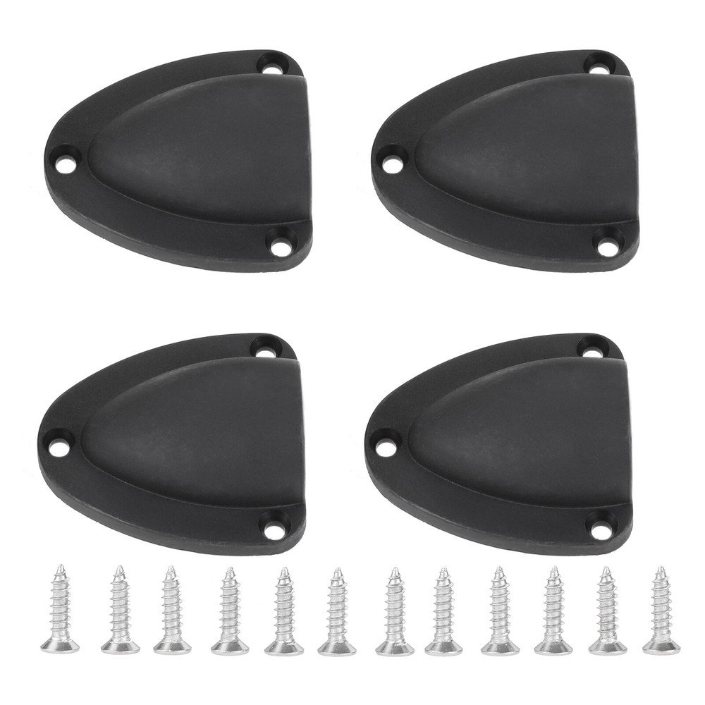 4pc Black Large Boat Marine Clam Shell Ventilator Wire Cable Hose Vent Cover