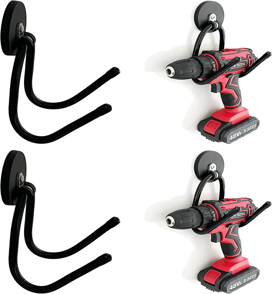 2 Pack Power Drill Tool Organizer Holder,Magnetic Tool Holders,Garage Tool Stora