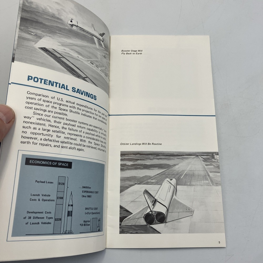 Space Shuttle The Next Logical Step Grumman Aerospace Info Booklet Boeing