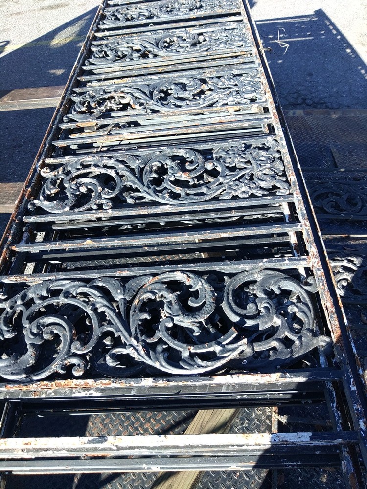 Antique cast iron railing and posts
